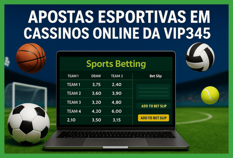Apostas esportivas no cassino online VIP345